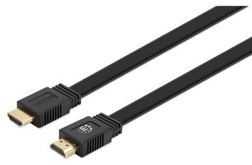 Manhattan HDMI Cable with Ethernet (Flat), 4K@60Hz (Premium High Speed) von LumaTech
