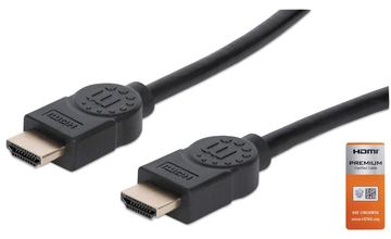 Manhattan HDMI Cable with Ethernet, 4K@60Hz (Premium High Speed) von LumaTech