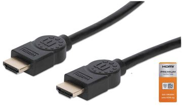Manhattan HDMI Cable with Ethernet, 4K@60Hz (Premium High Speed) von LumaTech