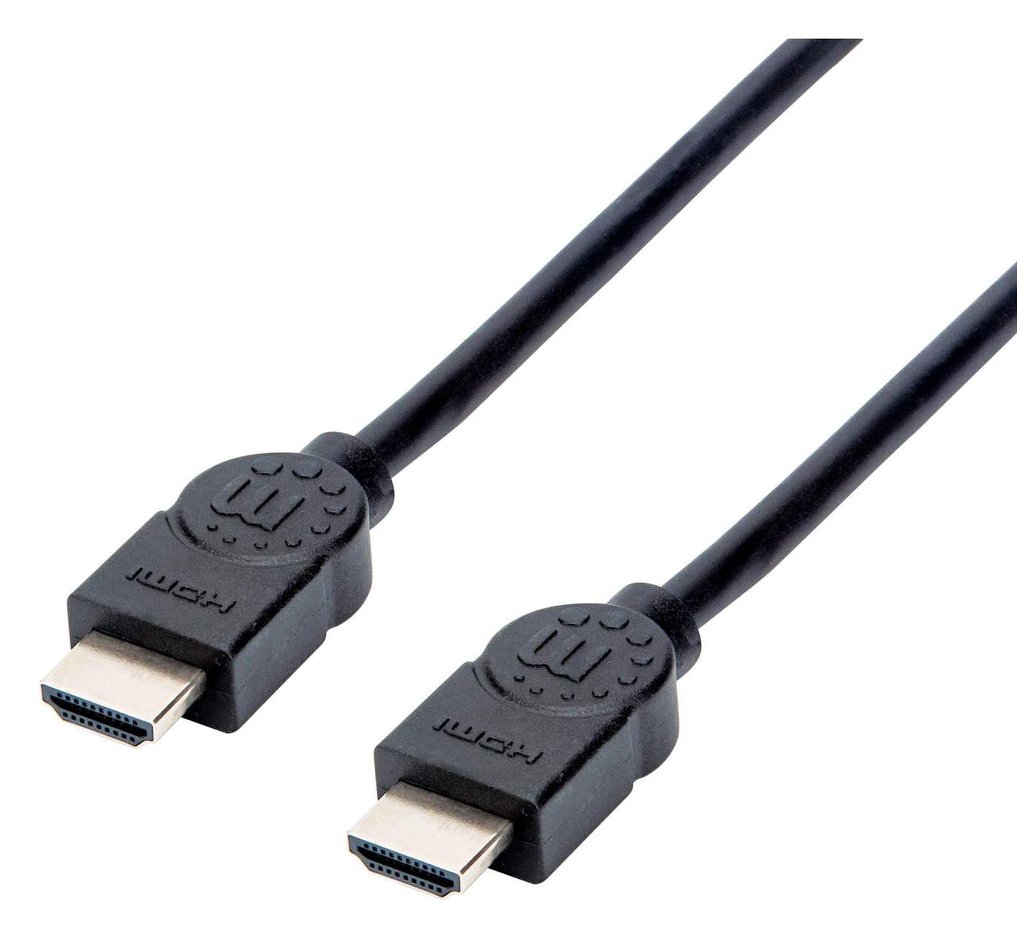 Manhattan HDMI Cable, 4K@30Hz (High Speed), 1.5m, Male to Male, Black, Ultra HD 4k x 2k, Fully Shielded