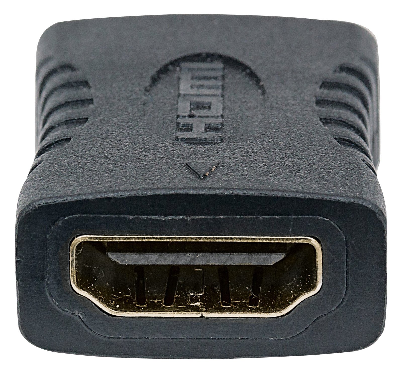 Manhattan HDMI Coupler, 4K@60Hz (Premium High Speed), Female to Female, Straight Connection, Black, Ultra HD 4k x 2k