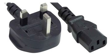 Manhattan Stromkabel - IEC 60320 C13 bis BS 1363 (M) von LumaTech