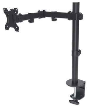 Manhattan TV & Monitor Mount, Desk, Full Motion, 1 screen, Screen Sizes: 10-27, Black, Clamp Assembly, VESA 75x75 von LumaTech