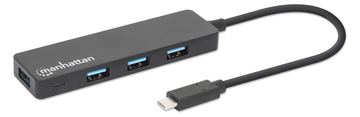 Manhattan USB-C Dock/Hub, Ports (4): USB-A (x4) von LumaTech