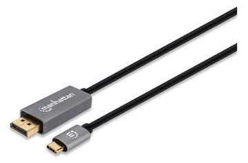 Manhattan USB-C to DisplayPort 1.4 Cable, 8K@60Hz, 3m, Male to Male, Black, Three Year Warranty von LumaTech