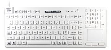 Man-Machine Really Cool Touch wh. Hygienetastatur white USB - TL: Deutsch, QWERTZ von LumaTech
