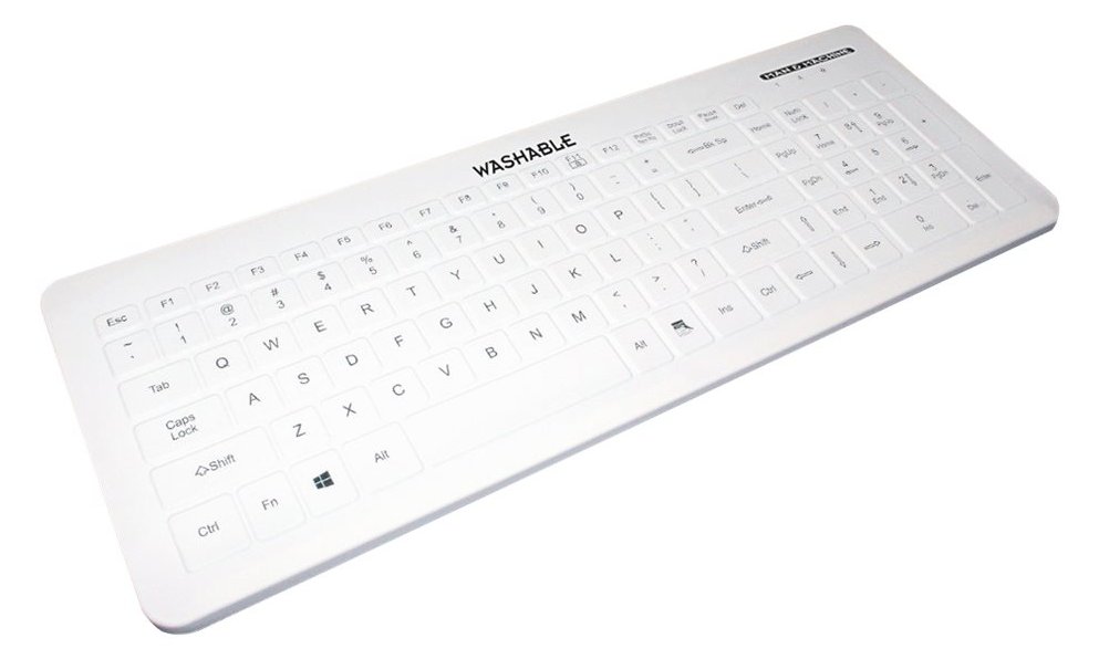 Man-Machine Very Cool Flat - Volle Größe (100%) - Kabelgebunden - USB - Weiß - TL: Deutsch, QWERTZ
