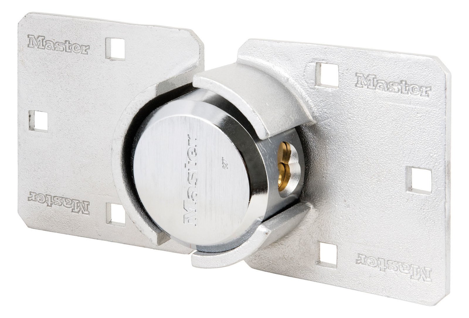 MasterLock 736EURD - Vorhängeschloss ohne Stahlbügel - Tastensperre - Gleichschließung - Silber - Stahl