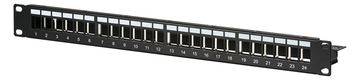 M-CAB DISTRI. PANEL 19IN 1U 24P BLACK von LumaTech