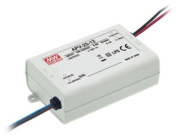 Meanwell MEAN WELL APV-25-24 - Weiß - 100 - 240 V - 47 - 63 Hz - 84 mm - 29,5 mm - 57 mm von LumaTech