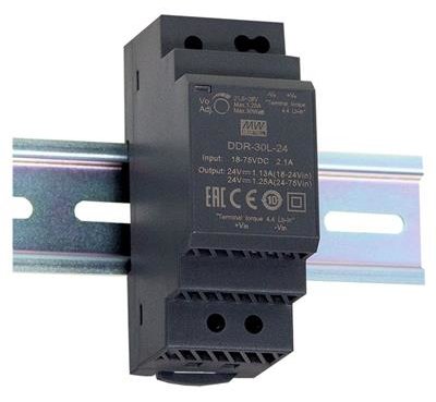 Meanwell MEAN WELL DDR-30G-12 - 30 W - 12 V - RoHS - 35 mm - 54,5 mm - 90 mm