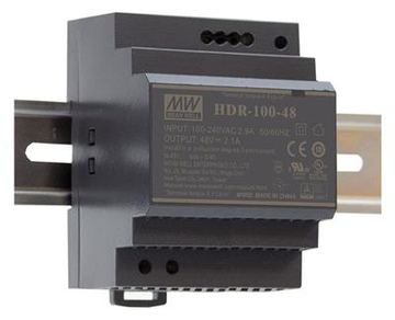 Meanwell MEAN WELL HDR-100-48 - 85 - 264 V - 100 W - 48 V - 1,92 A - RoHS - 70 mm von LumaTech