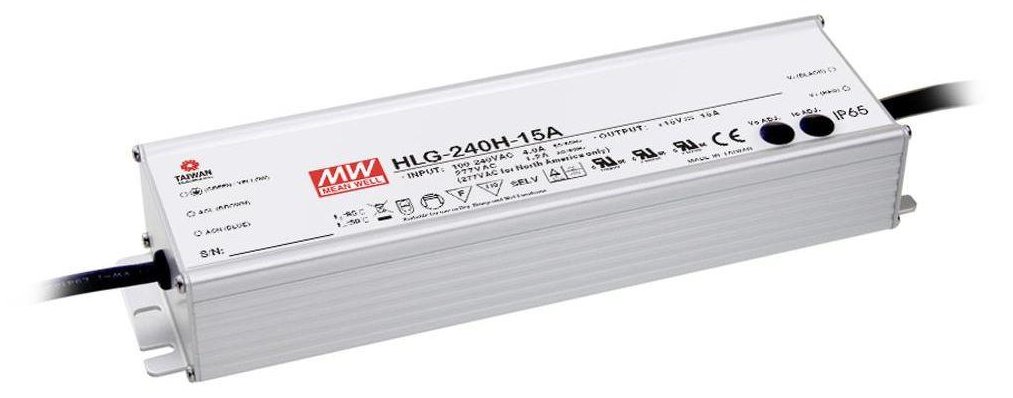 Meanwell MEAN WELL HLG-240H-48B - 240 W - IP67 - 90 - 305 V - 5 A - 48 V - 68 mm