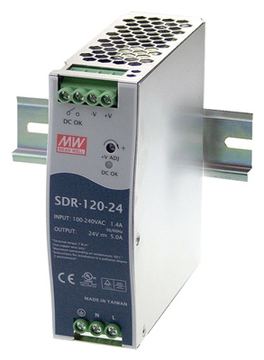 Meanwell Mean Well SDR-120 series SDR-120-24 - Netzteil (DIN-Schienenmontage möglich) von LumaTech