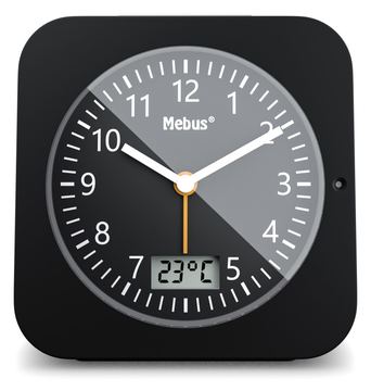 Mebus 25609 - Digitaler Wecker - Quadratisch - Schwarz - 12 h - F - °C - Beide Geschlechter von LumaTech