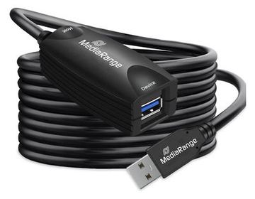 MEDIARANGE Aktives USB-Verlängerungskabel USB 3.0 sw - Digital/Daten - Verlängerungskabel - Digital/Daten von LumaTech