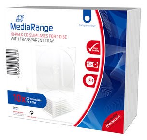 MEDIARANGE BOX32-T - Schmuckschatulle - 1 Disks - Transparent - Kunststoff - 140 mm - 5,2 mm