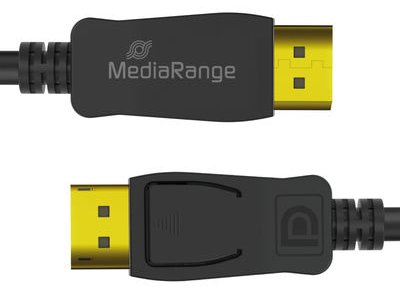 MEDIARANGE DisplayPort Kabel Ver. 2.1 40 Gbps sw - - Digital/Display/Video - Kabel - Digital/Daten von LumaTech