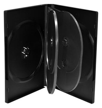 MEDIARANGE DVD-Videobox - Kapazität: 6 CD/DVD - Schwarz (Packung mit 50) von LumaTech
