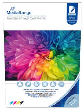 MEDIARANGE Fotopapier matt f. Tintenstrahldr. 105g 100 Blatt - Foto-Papier - 105 g/m² von LumaTech