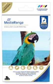 MEDIARANGE Fotopapierkarten weiß 100x150mm Hochglanz 50 Blatt 150g - Foto-Papier - 150 g/m² von LumaTech