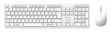 MEDIARANGE Funk-Tastatur und Maus Set Weiß - TL: Deutsch, QWERTZ von LumaTech