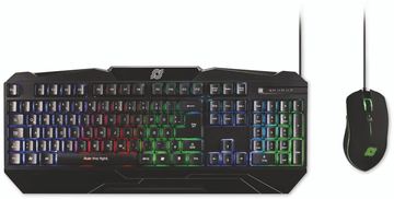 MediaRange GS102 Keyboard and Optical Mouse Gaming Combo Set schwarz, USB - TL: Deutsch, QWERTZ von LumaTech