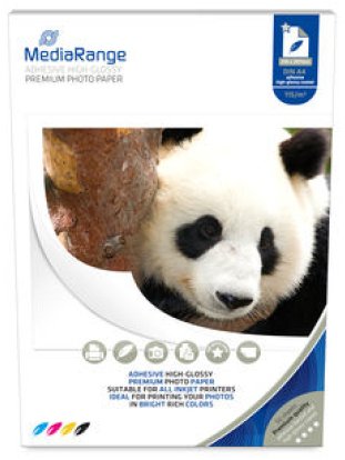 MEDIARANGE kleb Fotopapier hochglaen. 210x297mm 115g 50 Blatt - Foto-Papier - 115 g/m² von LumaTech