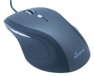 MEDIARANGE Maus - optisch - 5 Tasten - kabelgebunden von LumaTech