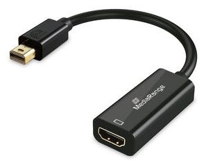 MEDIARANGE Mini DisplayPort zu HDMI Konverter sw - Digital/Display/Video von LumaTech