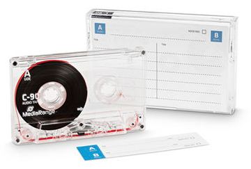 MEDIARANGE MRC90 - Leeres Datenband - C-90 - Schwarz - Weiß von LumaTech