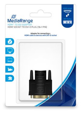 MEDIARANGE MRCS170 - DVI-D - HDMI - Schwarz