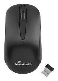 MEDIARANGE MROS209 - Maus - optisch - 3 Tasten - kabellos - 2.4 GHz - kabelloser Empfänger (USB) von LumaTech