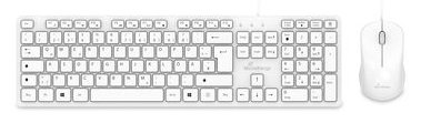 MediaRange MROS276 Tastatur-Maus-Set kabelgebunden weiß - TL: Deutsch, QWERTZ