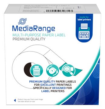 MEDIARANGE Papieretiketten komp. Dymo 41x89mm 300 Stk. sw/ws von LumaTech