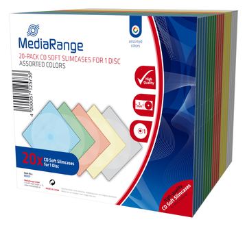 MEDIARANGE Retail-Pack CD-Soft-Slimcase Color (5x4) von LumaTech