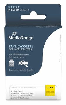 MEDIARANGE Schriftbandka. Brother TZ-631S/TZe-631S 12mm 4m s von LumaTech