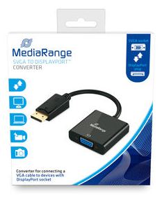 MEDIARANGE SVGA zu DisplayPort Converter - 15 cm - 0,15 m - VGA (D-Sub) - DisplayPort - 800 x 600 (SVGA) von LumaTech