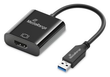 MEDIARANGE USB-A zu HDMI Audio und Video Konverter sw - Audio/Multimedia - Digital/Daten