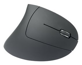 MEDIARANGE Vertikale Maus - ergonomisch - Für Rechtshänder - optisch - 6 Tasten - kabellos - 2.4 GHz