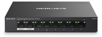 Mercusys MS108GP - Managed - Gigabit Ethernet (10/100/1000) - Vollduplex - Power over Ethernet (PoE) - Wandmontage von LumaTech