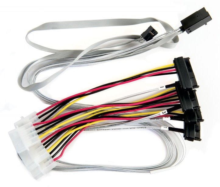 Microchip Technology Microchip Adaptec - Internes SAS-Kabel - mit Sidebands - SAS 6Gbit/s - 4-Lane - 4x Mini SAS HD von LumaTech