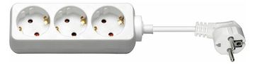 MicroConnect 3-way Schuko Socket 5M White - 3 x Type F - Weiß - 300 g - 1 Stück(e) - 202 mm - 134 mm von LumaTech