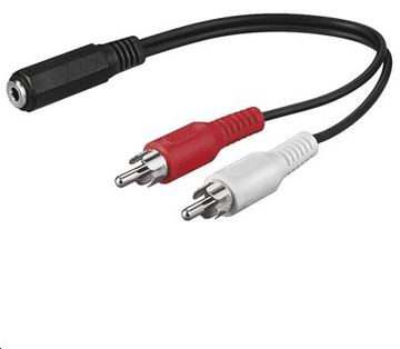 MicroConnect Audio-Adapter - RCA x 2 männlich zu mini-phone stereo 3.5 mm weiblich von LumaTech