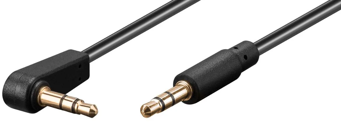 MicroConnect Audiokabel - mini-phone stereo 3.5 mm männlich gewinkelt zu mini-phone stereo 3.5 mm männlich gerade - 0,5 m, Ansicht 2