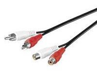MicroConnect Audiokabel - RCA männlich zu RCA weiblich von LumaTech