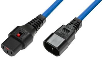 MicroConnect IEC Lock C13 to C14 1.5m (MC-C13C14LOCK-1.5MB) - 1,5 m von LumaTech