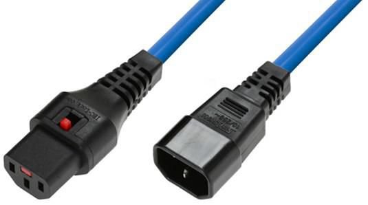 MicroConnect IEC Lock C13 to C14 1.5m (MC-C13C14LOCK-1.5MB) - 1,5 m