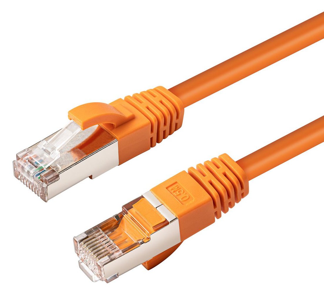 MicroConnect MC-SFTP6A30O - 30 m - Cat6a - S/FTP (S-STP) - RJ-45 - RJ-45 - Orange