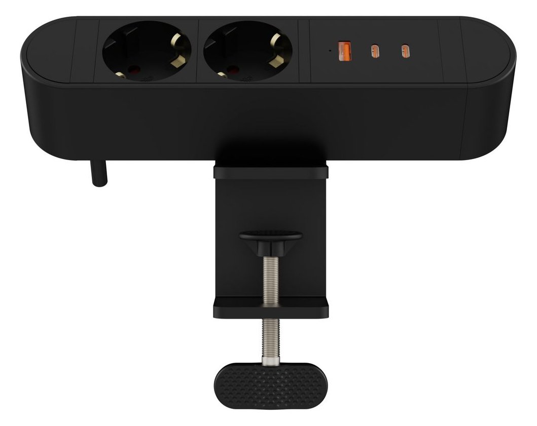 MicroConnect Multi Desktop Power Socket 2 Ways Schuko 1 x USB-A 2 - Steckdosenleiste